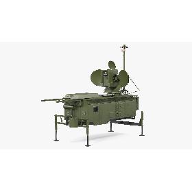 Krasukha 4 Broadband Multifunctional Jamming Station Rigged model